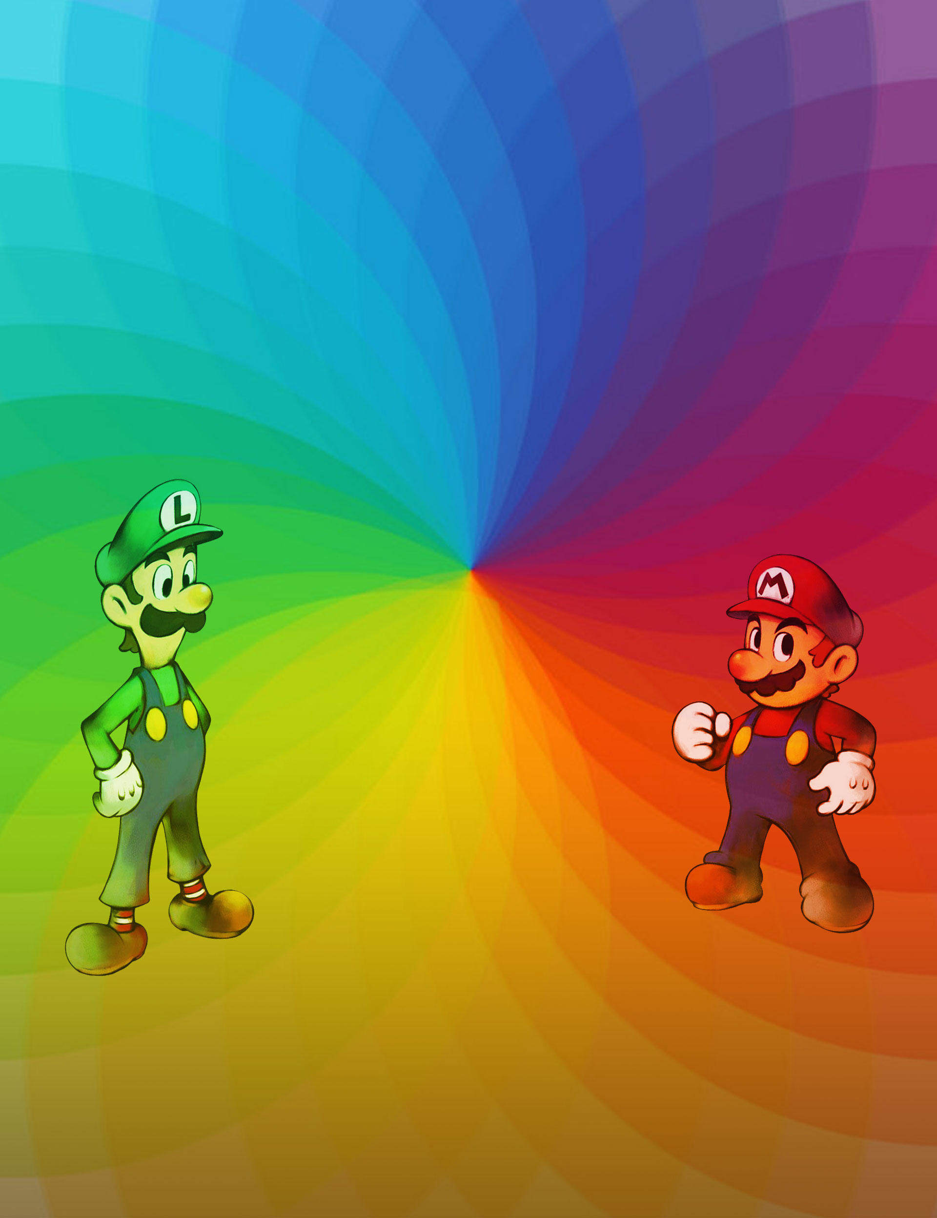 À esquerda: Circulo cromático evidenciando as cores complementares e